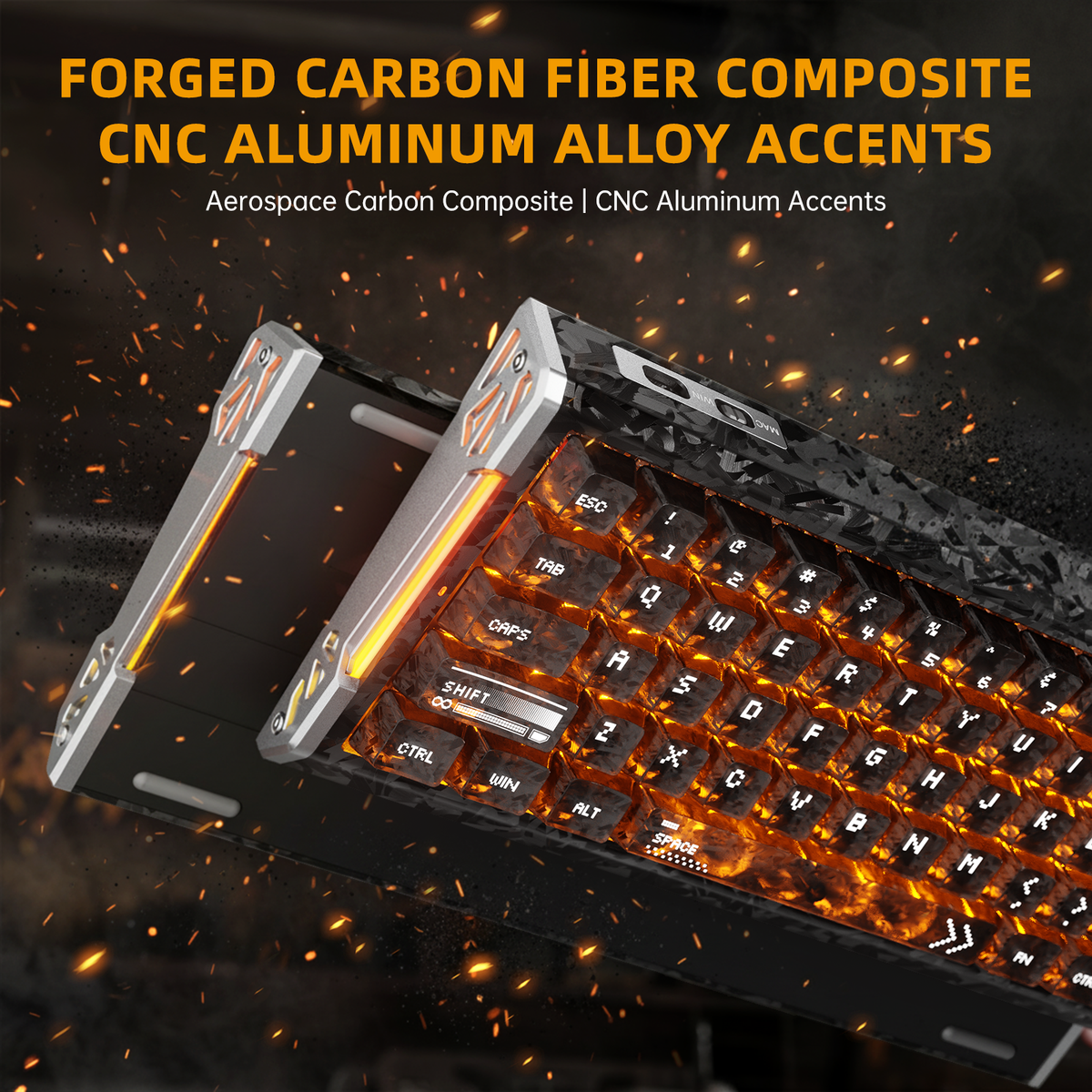 Ink Shade (Forged Carbon Fiber Keycaps)