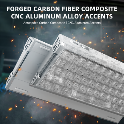 Ice Ninja (Forged Carbon Fiber Keycaps)