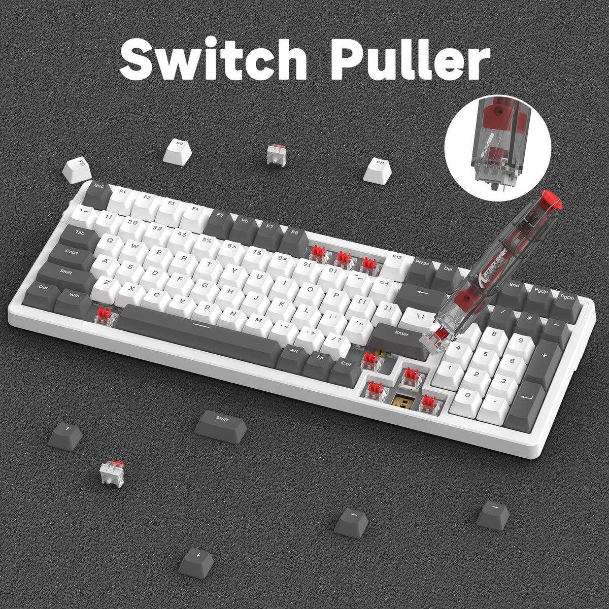 Attack Shark KS01 switch puller in action